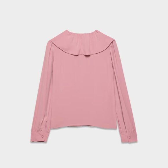 NWT Aritzia WILFRED Paradise Blouse Frozen Berry - Picture 8 of 10